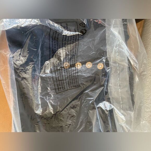 Burt’s Bees NEW Men's Halloween Pajama Set Henley Ghost Pants SZ XL Extra Large - Picture 3 of 4